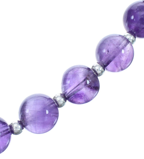 Southwest Amethyst Bead Necklace KX121054