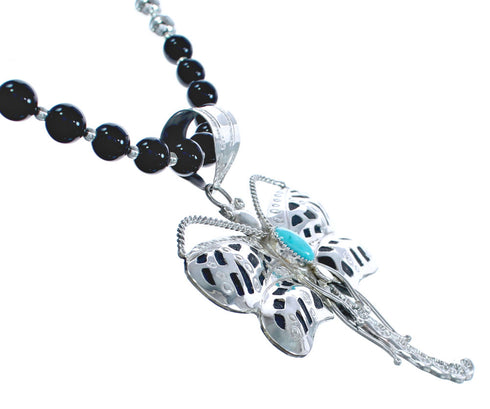 Navajo Sterling Silver Dragonfly Necklace AX121662