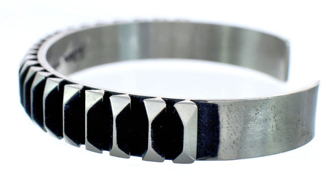 Sterling Silver Navajo Cuff Bracelet KX121328