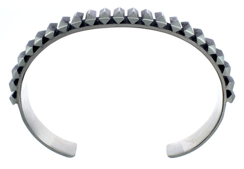 Sterling Silver Navajo Cuff Bracelet KX121328