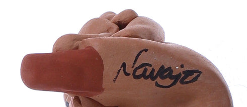 Native American Navajo Hand Crafted Storyteller Pottery By Eva Plummer JX121709