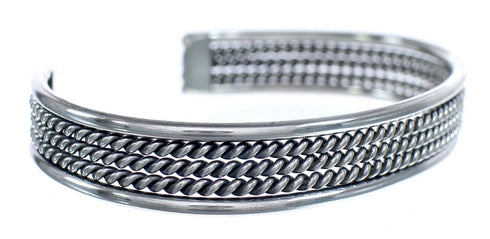 Authentic Sterling Silver Native American Cuff Bracelet AX122658