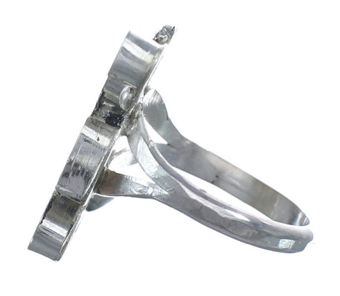 Thunderbird Zuni Multicolor And Sterling Silver Ring Size 7 AX122518