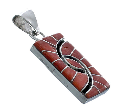 Native American Oyster Shell Genuine Sterling Silver Pendant JX122797