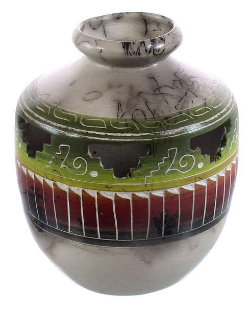 Navajo Horse Hair Pottery Native American Hand Crafted Pot JX122926