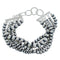 Native American 5-Strand Sterling Silver Bead Bracelet JX122962