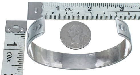 Native American Navajo Sterling Silver Cuff Bracelet JX122998