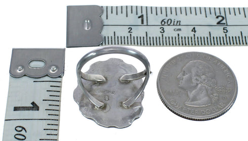 Navajo Turquoise Sterling Silver Ring Size 7-1/4 AX123099