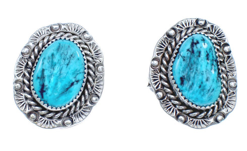 Navajo Turquoise Sterling Silver Ring Size 7-1/2 AX123120
