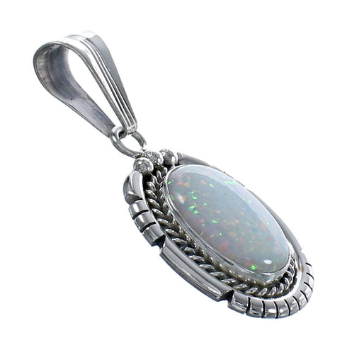Native American Opal And Sterling Silver Pendant JX123310