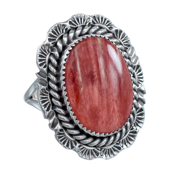 Native American Oyster Shell Genuine Sterling Silver Ring Size 10-1/4 AX123341