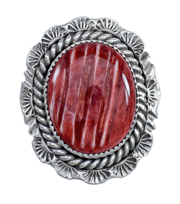 Native American Oyster Shell Genuine Sterling Silver Ring Size 8-1/4 AX123343