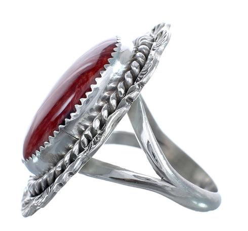 Native American Oyster Shell Genuine Sterling Silver Ring Size 8-1/4 AX123343