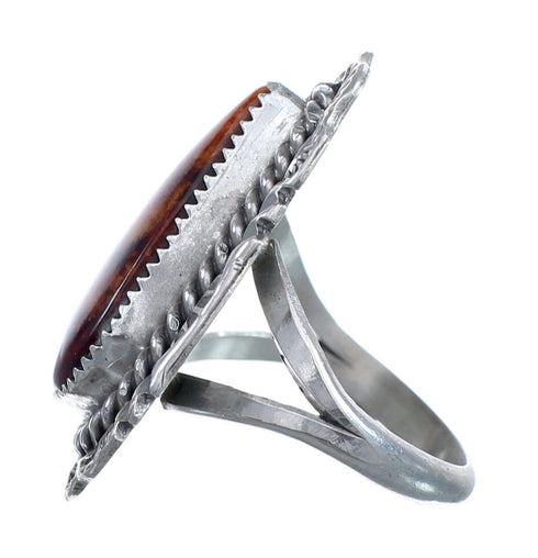 Native American Oyster Shell Genuine Sterling Silver Ring Size 9-1/4 AX123348