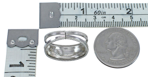 Native American Zuni Opal Sterling Silver Ring Size 9 AX123315