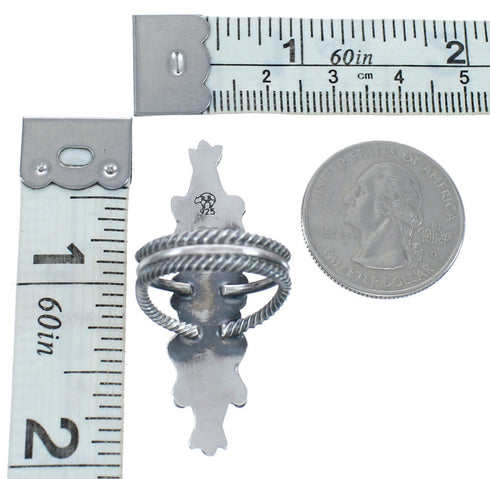 Native American Navajo Authentic Sterling Silver Ring Size 6-3/4 AX123339