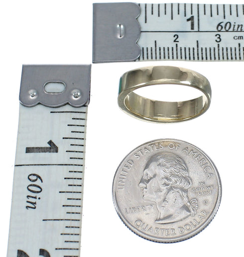 Multicolor Sterling Silver 14K Gold Navajo Ring Size 7-1/2 AX123626