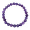 Native American Amethyst Stretch Bead Bracelet JX123414