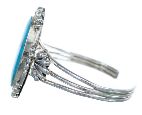 Authentic Sterling Silver Navajo Turquoise Cuff Bracelet AX123818