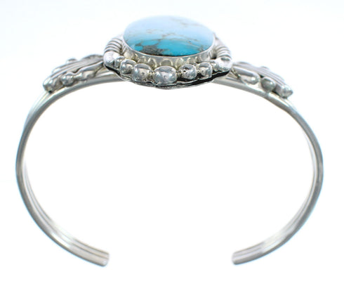 Authentic Sterling Silver Navajo Turquoise Cuff Bracelet AX123818