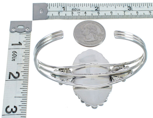 Authentic Sterling Silver Navajo Turquoise Cuff Bracelet AX123818