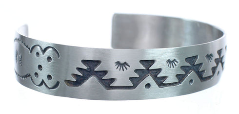 Native American Navajo Sterling Silver Cuff Bracelet JX123800