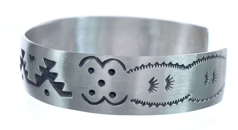 Native American Navajo Sterling Silver Cuff Bracelet JX123800