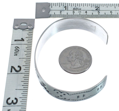 Native American Navajo Sterling Silver Cuff Bracelet JX123800