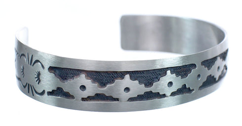 Native American Navajo Sterling Silver Cuff Bracelet JX123801