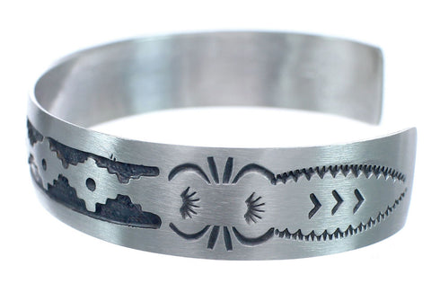 Native American Navajo Sterling Silver Cuff Bracelet JX123801