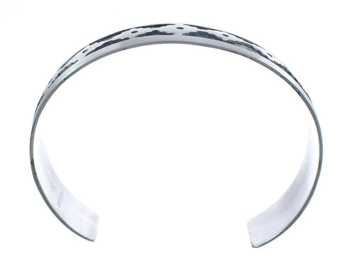 Native American Navajo Sterling Silver Cuff Bracelet JX123801