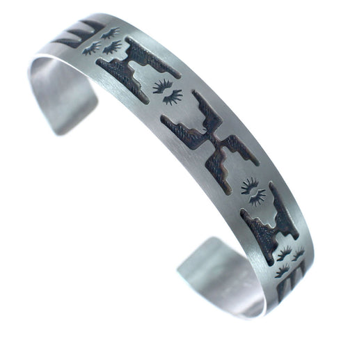 Native American Navajo Sterling Silver Cuff Bracelet JX123802