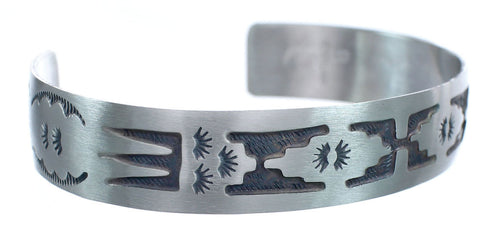 Native American Navajo Sterling Silver Cuff Bracelet JX123802
