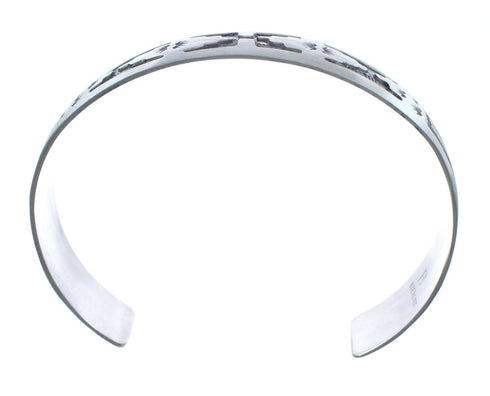 Native American Navajo Sterling Silver Cuff Bracelet JX123802
