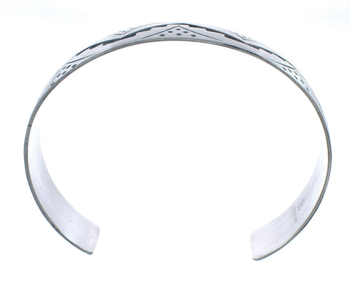 Native American Navajo Sterling Silver Cuff Bracelet JX123807