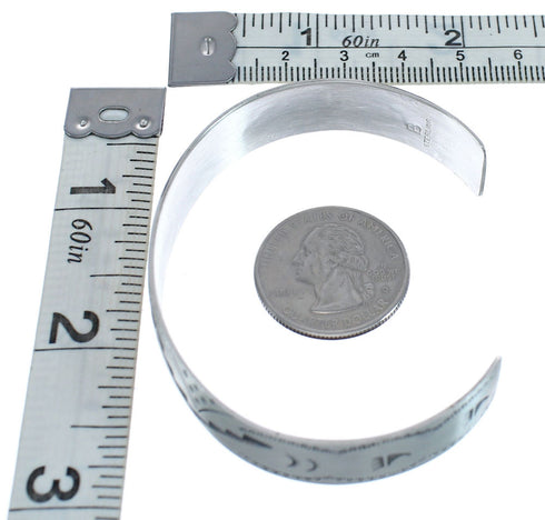 Native American Navajo Sterling Silver Cuff Bracelet JX123807