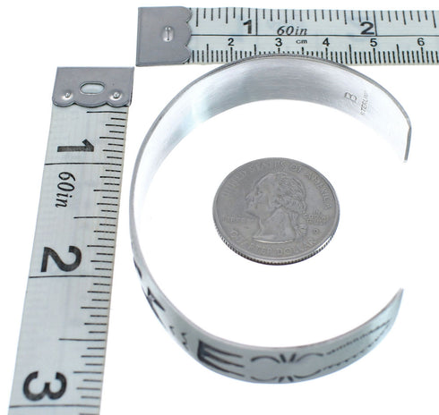 Native American Navajo Sterling Silver Cuff Bracelet JX123809