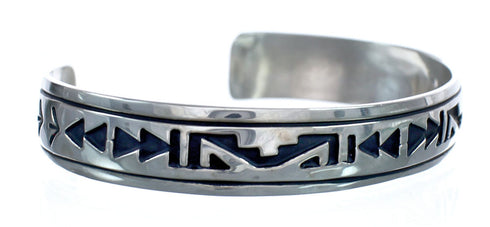 Authentic Sterling Silver Navajo Cuff Bracelet JX123844