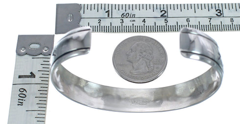 Authentic Sterling Silver Navajo Cuff Bracelet JX123844