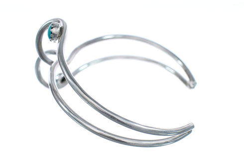 Turquoise And Genuine Sterling Silver Baby Cuff Bracelet AX123900