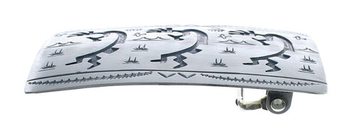 Native American Navajo Sterling Silver Kokopelli Belt Buckle JX124347