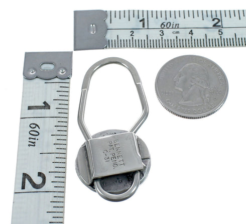 Native American Zuni Multicolor Inlay Sterling Silver Key Chain JX124383