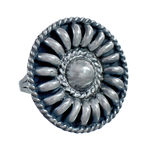 Native American Navajo Authentic Sterling Silver Ring Size 6-1/4 JX124356