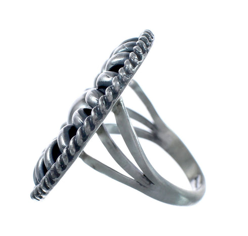 Native American Navajo Authentic Sterling Silver Ring Size 6-3/4 JX124357