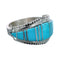 Zuni Jewelry Turquoise Inlay Sterling Silver Ring Size 11-3/4 AX124648
