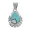 Native American Navajo Multicolor Sterling Silver Inlay Pendant JX124450