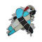 Native American Zuni Authentic Sterling Silver Multicolor Bird Pin Pendant JX124403