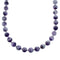 Native American Navajo Amethyst Bead Sterling Silver Necklace AX124674