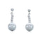 Native American Mother of Pearl Sterling Silver Bead Post Dangle Earrings AX124738