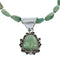 Native American Genuine Sterling Silver Turquoise Bead Necklace Set JX125467